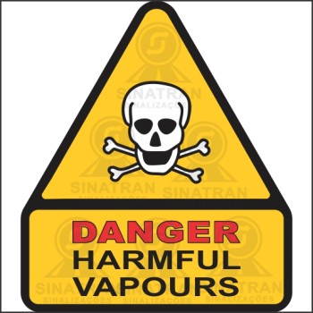  Danger - Harmful vapours 